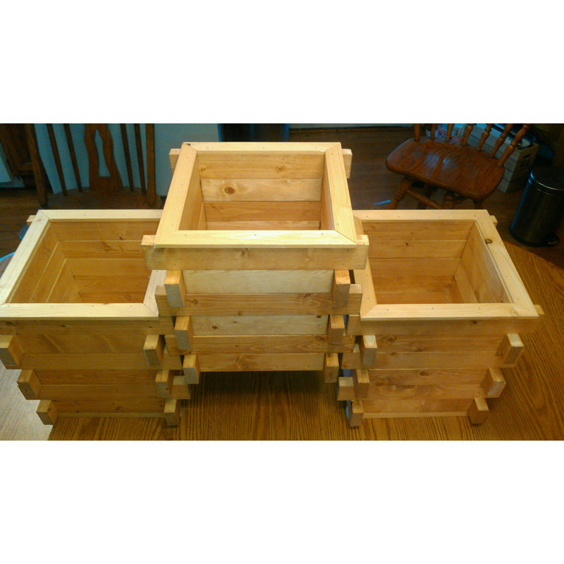 Jeannie Handmade Wood Planter Box