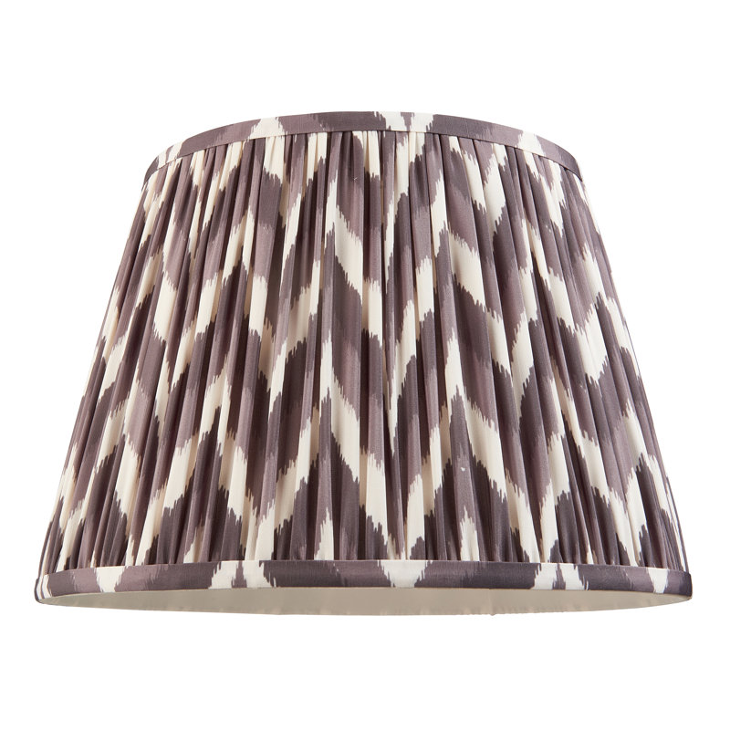 Zigzag Lamp Shade, Brown, 24cm H x 25cm W x 35cm D