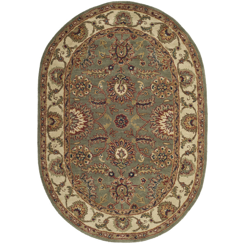 Alger Classic Hand Tufted Wool Oriental Rug, Oval 7'6" x 9'6"