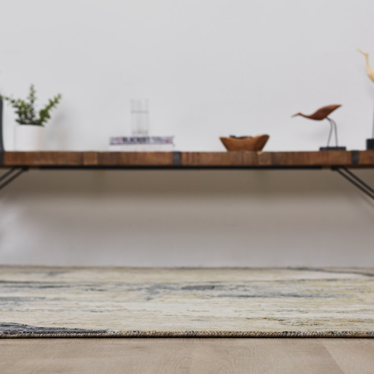 Bergamyer Wool Abstract Area Rug