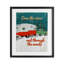 Rustic Christmas Road Trip, reproduction d'art sous verre encadrée, design par Jilly Jack Designs-117114891-117114893