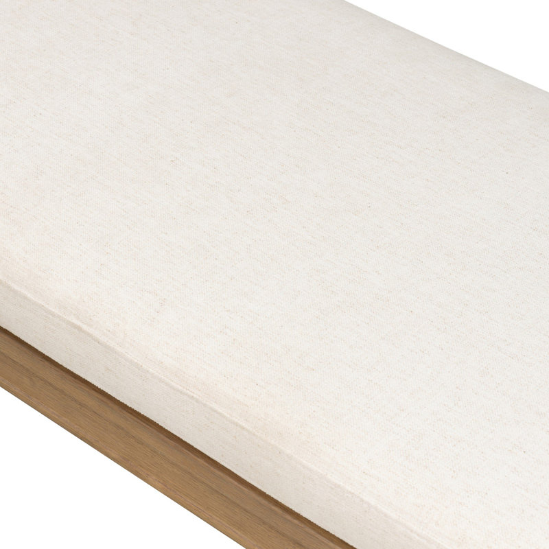 Moya Solid Wood Bench, Crypton Nomad Snow