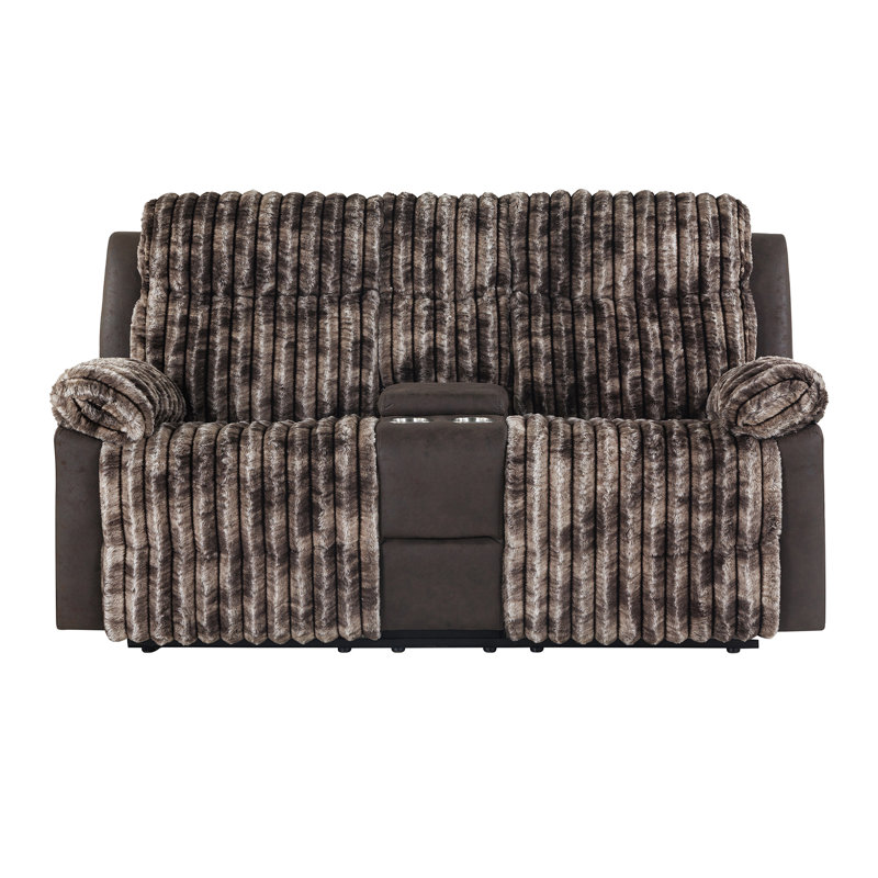 Canapé inclinable et causeuse Yardley U6028, Brun