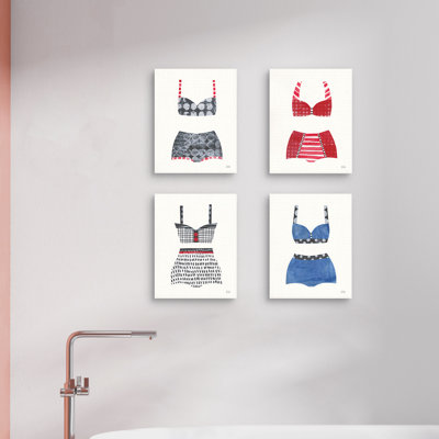 " Bathing Beauty I " by Melissa Averinos 4 - Pieces