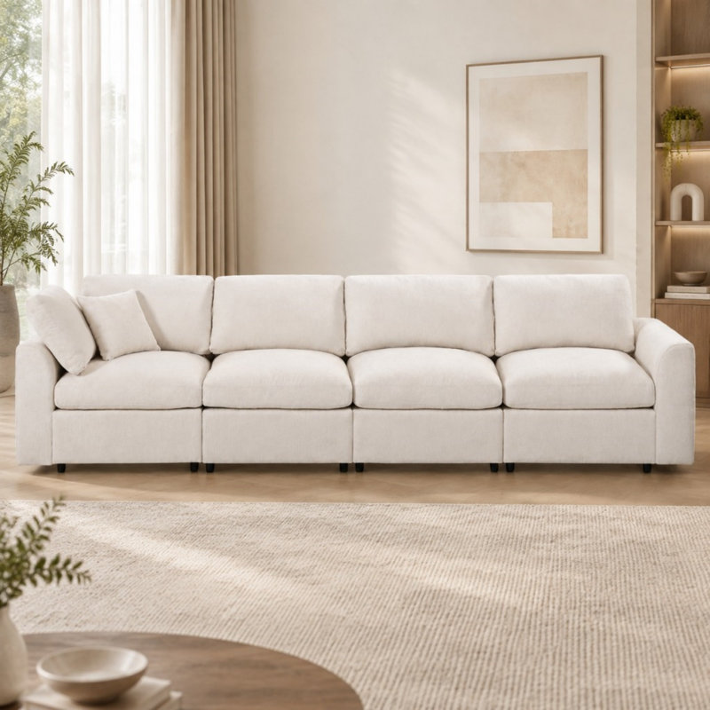 Canapé modulaire modulaire, Beige