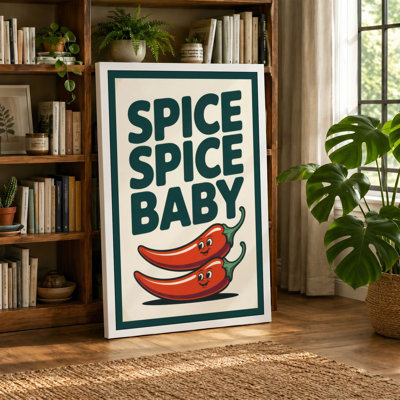Spice Spice Baby Retro - Wrapped Canvas