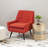 Arreon Flannel Fabric Button Tufted Armchair-613506985