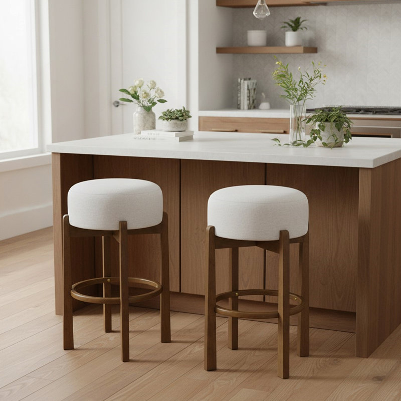 Ensemble de 2 tabourets de bar pivotants à hauteur réglable avec dossier et repose-pieds, revêtement en similicuir pour plus de confort et de style