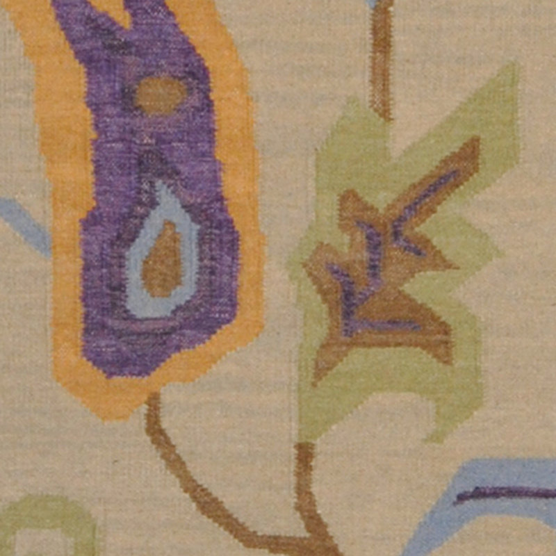 Wool Floral Indoor Rug, Runner 2'5" x 8'2"
