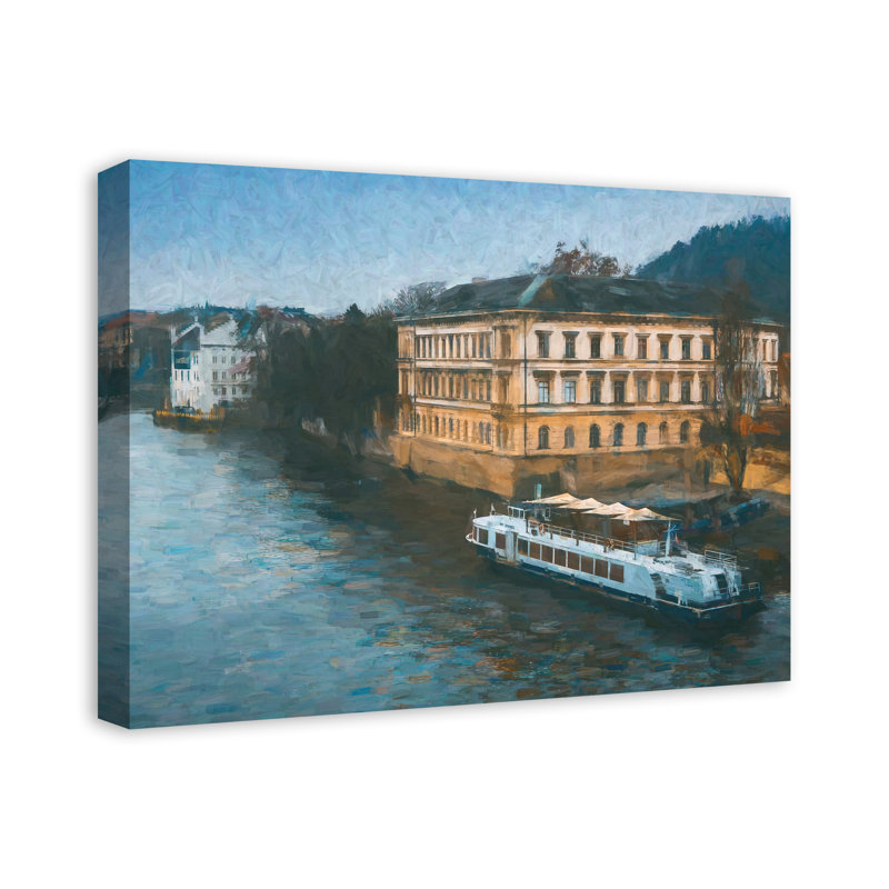 River boat, reproduction d’art sur toile non encadrée