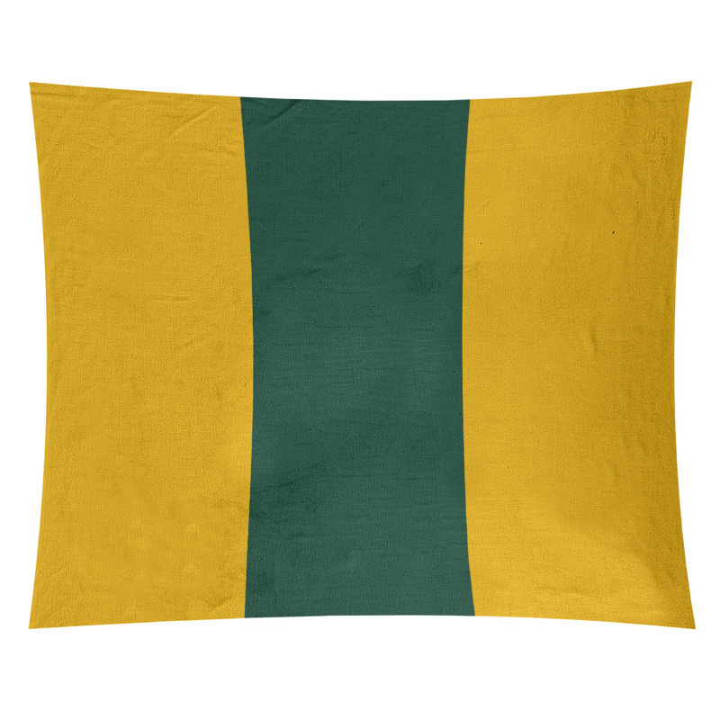 Tapisserie de polyester Minnesota, H 88 po x l 104 po, Récolte dorée / vert forêt / récolte dorée