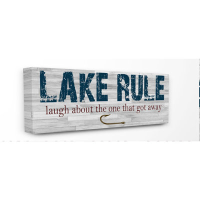 « lake rule country home », impression sur toile, impression sur toile