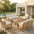 7 - Person Patio Conversation Set With Cushions