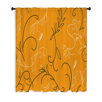 Rideaux à motif floral, occultant et voilages - 1 panneau-12286-Occultant filtre beaucoup de lumière-12286