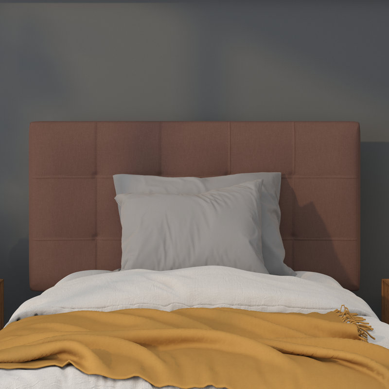 Ciriaca Quilted Tufted Upholstered Headboard, Dark Brown, Twin