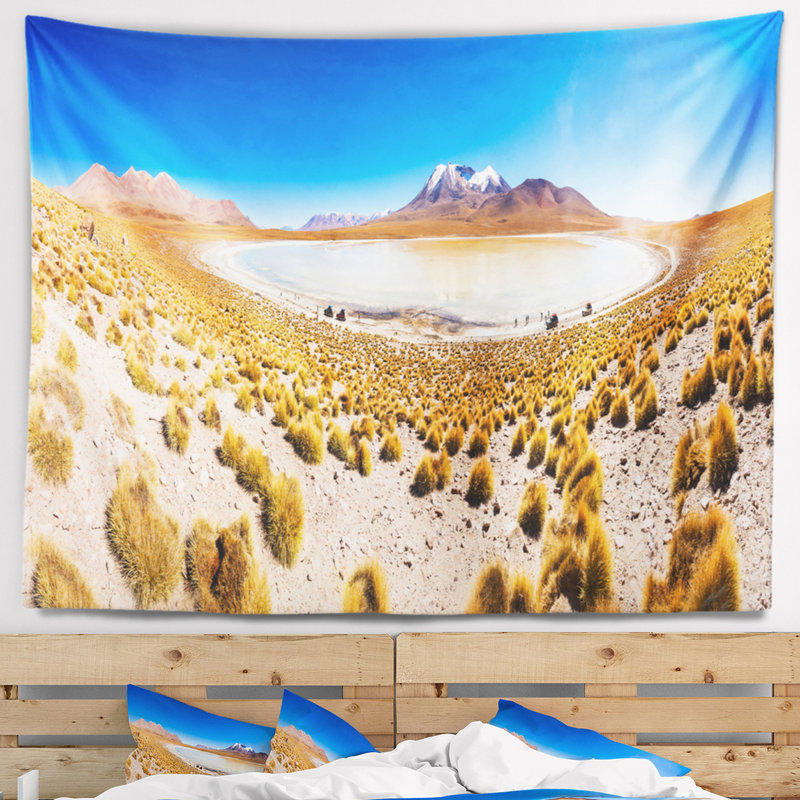 Tapisserie panorama altipalno seascape lake bolivie, H 78 po x l 92 po