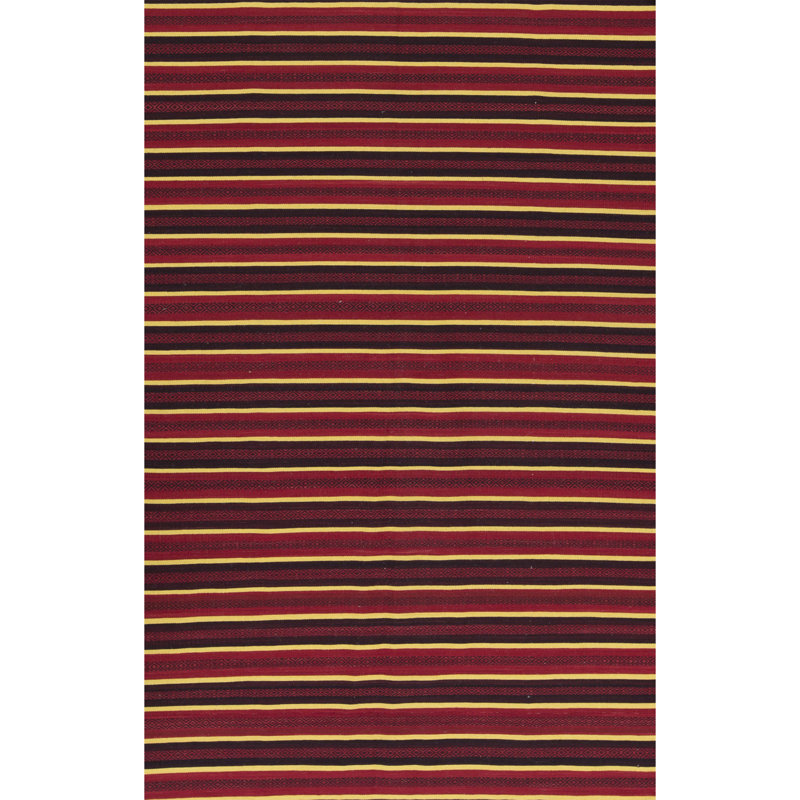 Gabbeh Hand-Knotted High-Quality Red and Multi-Colored Area Rug