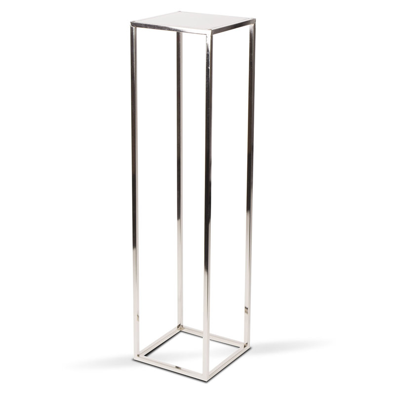 Lauzon Abstract Figurines & Sculptures, Silver, 39" H x 10" W x 10" D