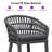 Alexamarie 24" Patio Bar & Counter Stool with Waterproof Upholstered and Powder Metal-949675900