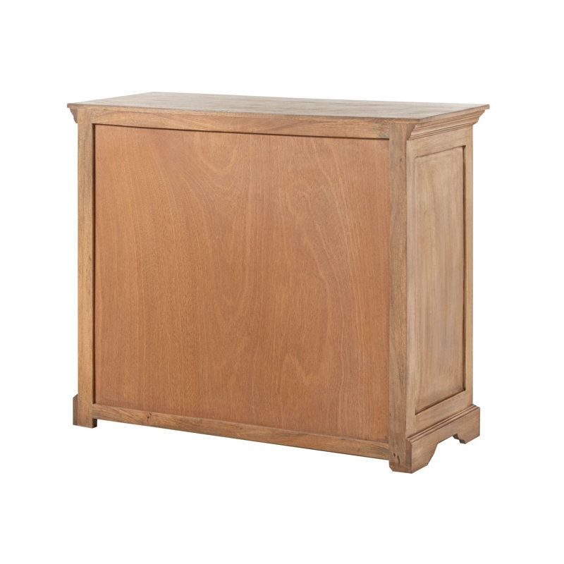 Toulouse 107cm Solid Wood Sideboard, Beige Oiled