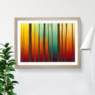 Splashed Forest Vol.2 Abstract - Single Picture Frame Painting