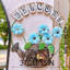 Décoration de jardin murale décorative vintage en métal 2PC-2080278065