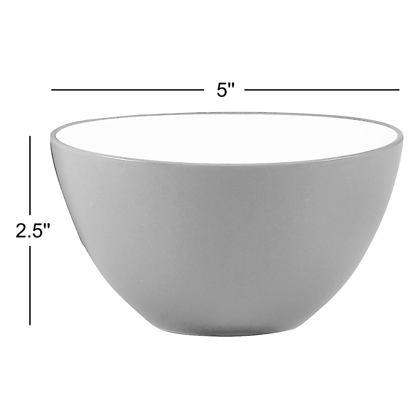Noritake Colorwave Side/Prep. Bowls, 5", 12 Oz., Graphite