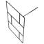 Kaphan 115mm W x 195mm H Walk In Glass Screens with Glass