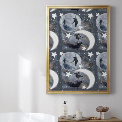 Toile encadrée de qualité supérieure Celestial Love Collection E - prête à être accrochée