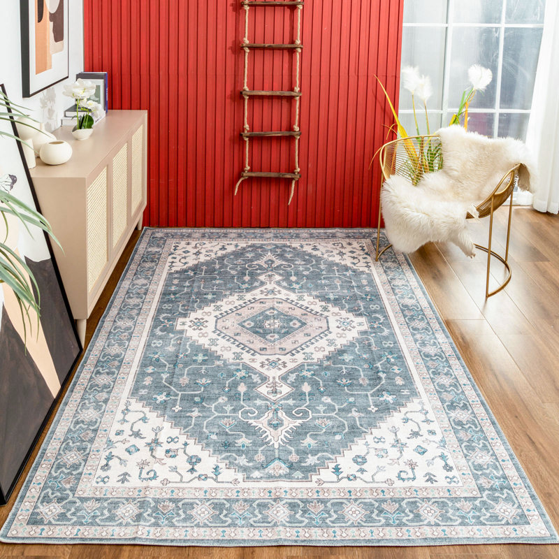 Tapis lavable et pliable Rina, Rectangle 3 pi 6 po x 5 pi