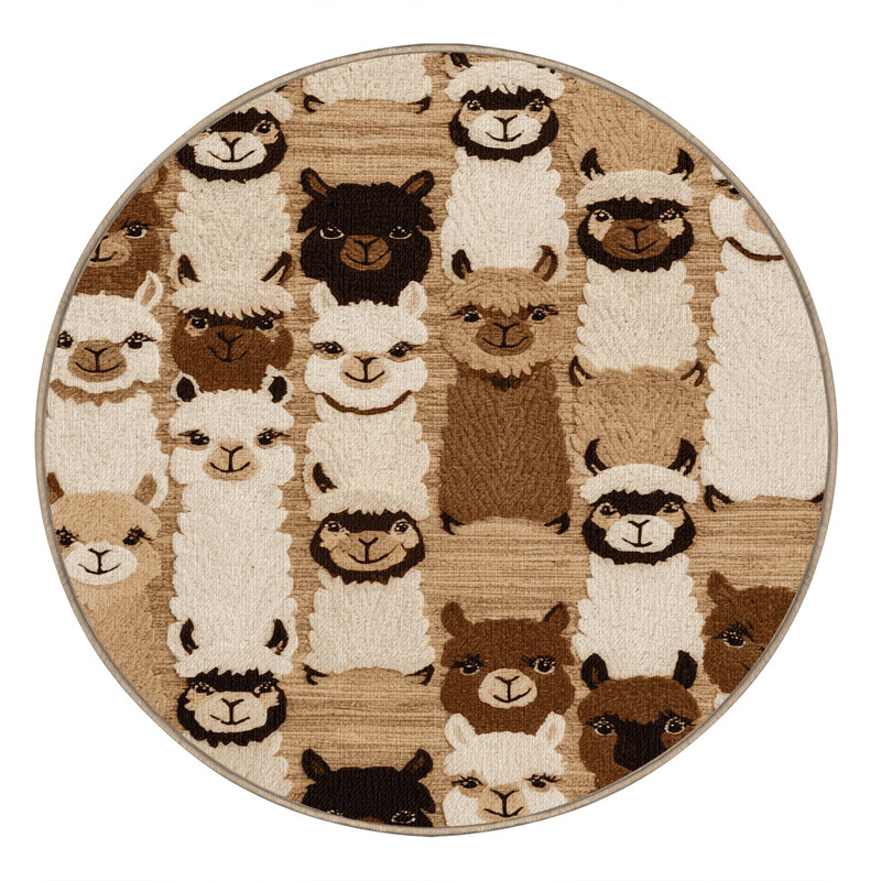  Tapis lavable en alpaga, Rectangulaire 8 pi x 12 pi