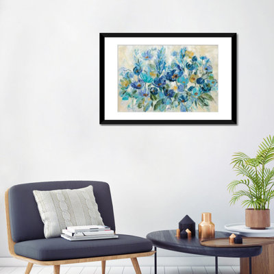 «Scattered Blue Flowers», impression sur toile