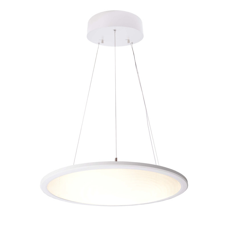 1 - Light LED Unique/Statement Pendant, White