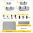 Slatwall Panel 8' X 4' Gray Pvc Garage Organizing System With 30Pcs Accessories Set-1751798153