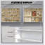 Vitrine murale à 5 niveaux avec 2 portes en verre et tablettes réglables, parfaite pour mettre en valeur des objets de collection et rehausser le décor de la pièce.-337835311