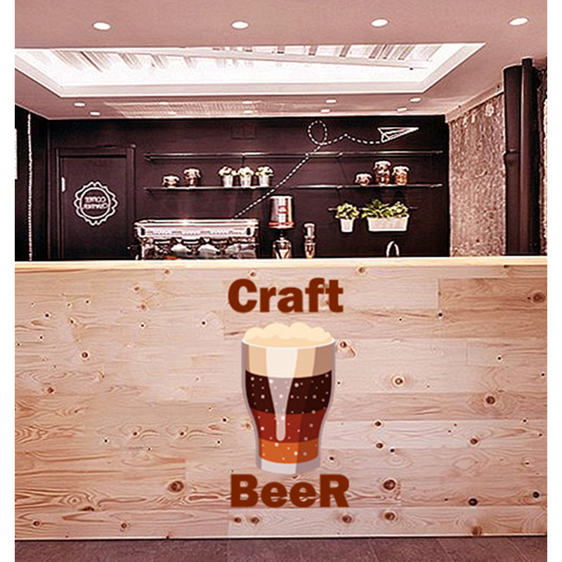 Adhésif décoratif bière artisanale, GD125 (22x44)