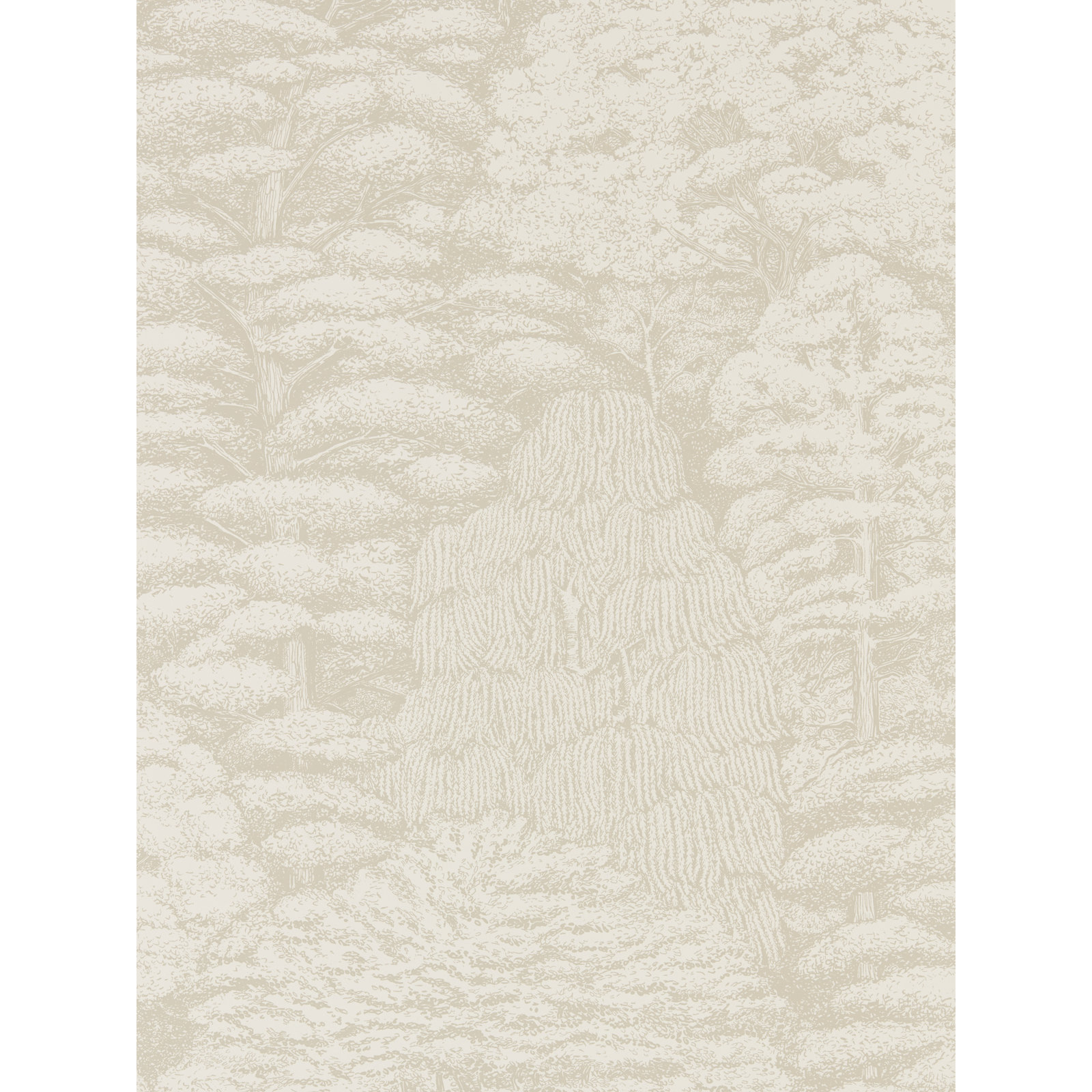 Sanderson Woodland Walk Wallpaper Roll, Ivory/Neutral