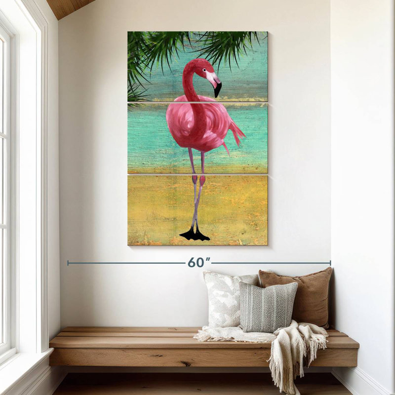 Brampt Flamingo Frame I, 50" H x 32" W