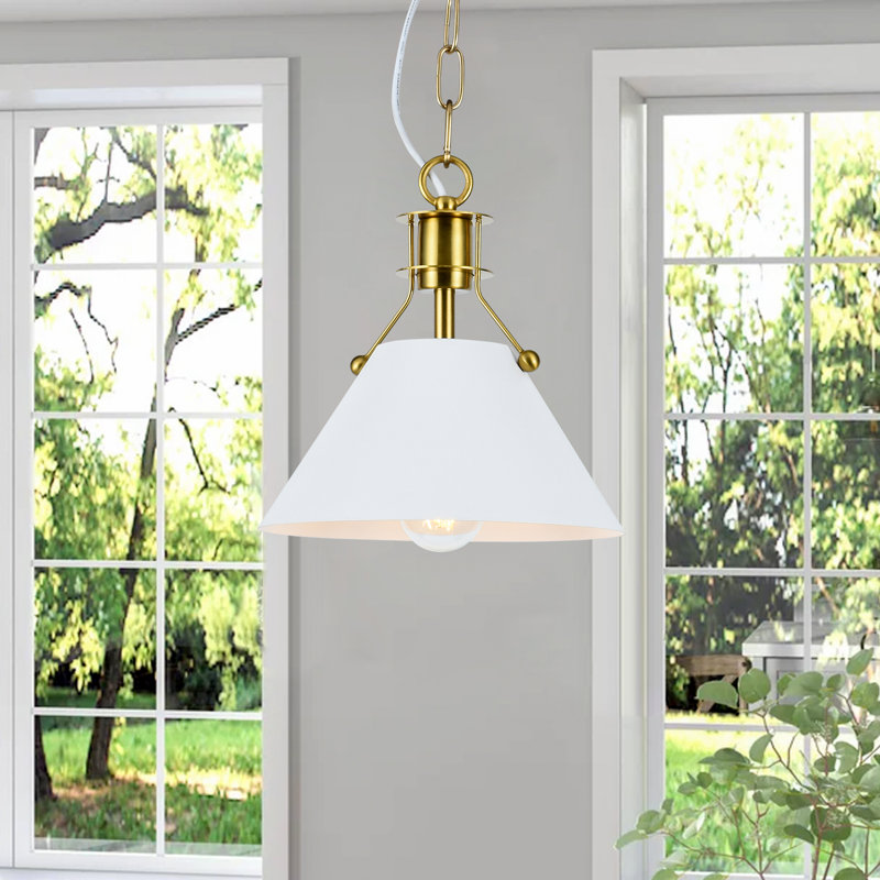 1 - Light Cone Pendant, White