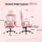 Ergonomic Gaming Chair with Massage Lumbar Pillow-1418584904