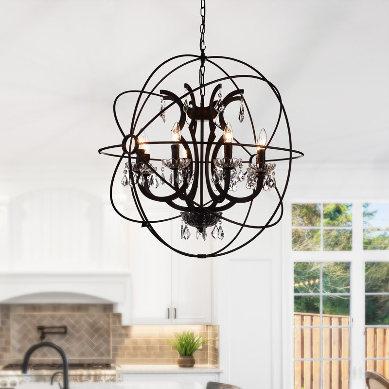 Margo 8 - Light Dimmable Globe Chandelier