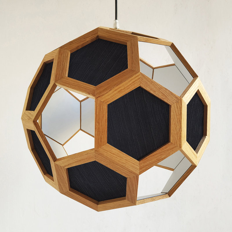 Chevalier 1 - Light Oil Pendant, Dark Oak/Black