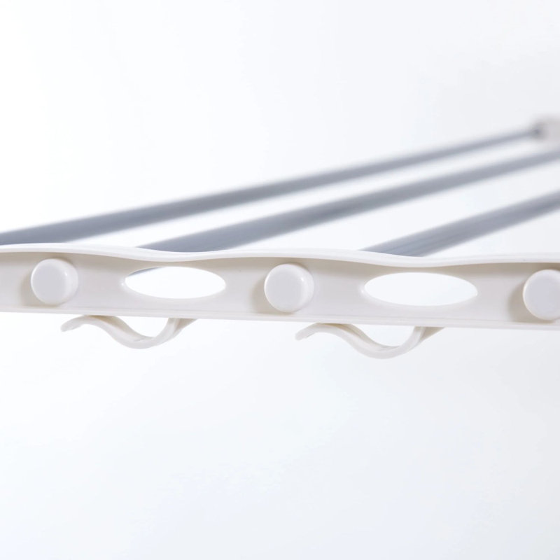 Heavy Duty 3-Tier Stainless Steel Rolling Laundry Rack