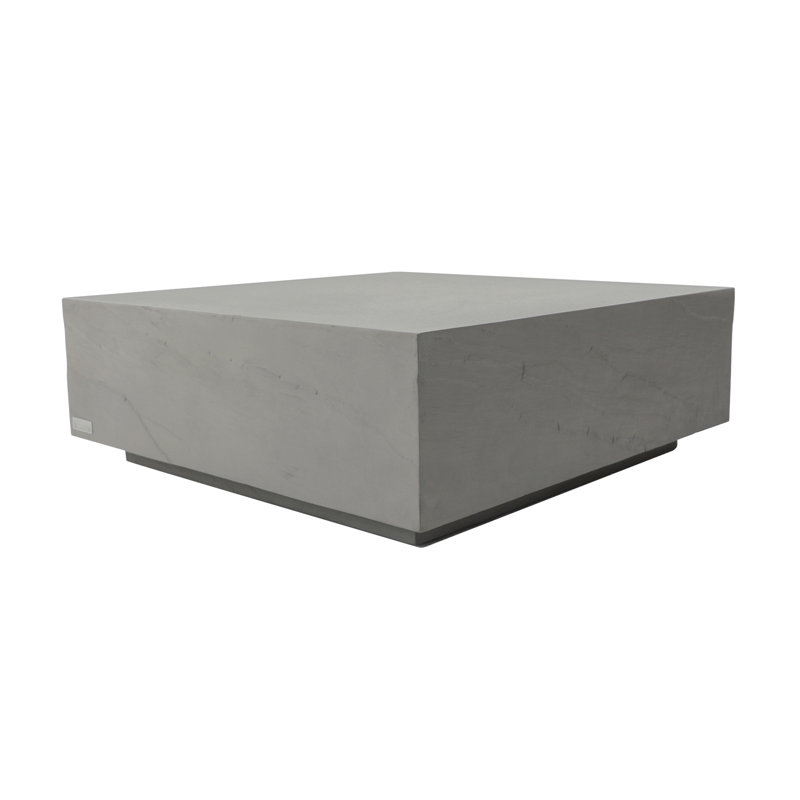 Colorado GRC Coffee Table, 35.6cm H x 101.6cm W x 101.6cm D, Space Grey