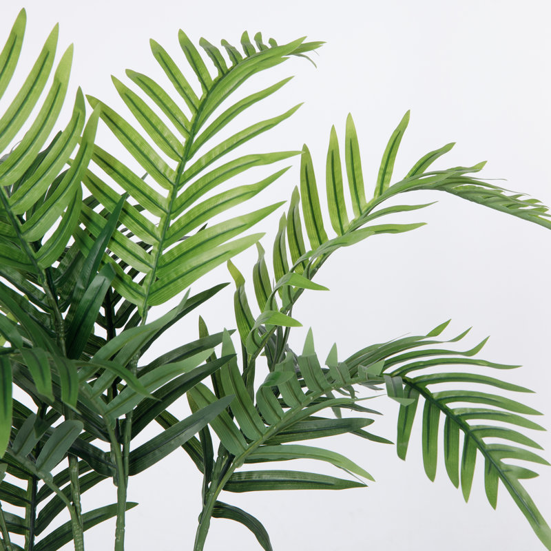 Cavazos 36'' Faux Palm Tree in Wicker/Rattan Planter