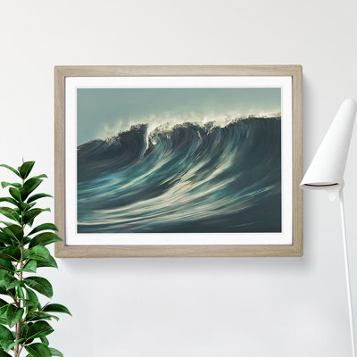 Intense Ocean Wave - Framed Print