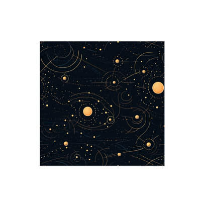 Astronomy and Space Stars Pattern V Modern Unframed Art Print