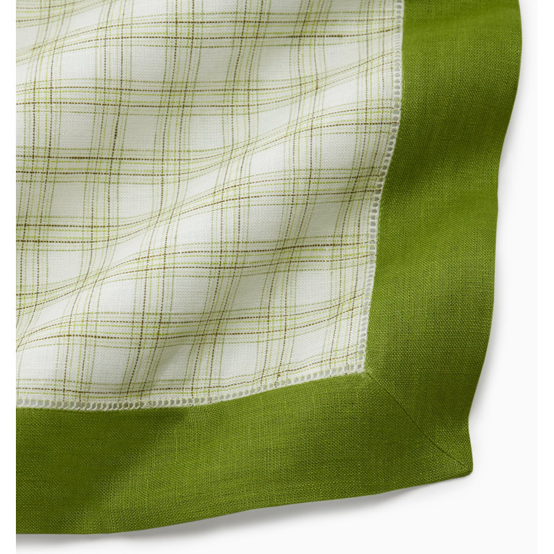 Mikela Linen Rectangle Placemats, Fern