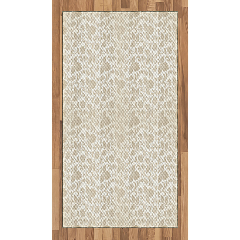 Victorian High Density Long Fiber Poly Threads Decorative Area Rug Carpet, Rectangle 2'7" x 5'