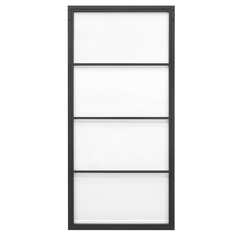 Eastvale Solid Steel Sliding Doors, 210cm H x 100cm W x 3cm D
